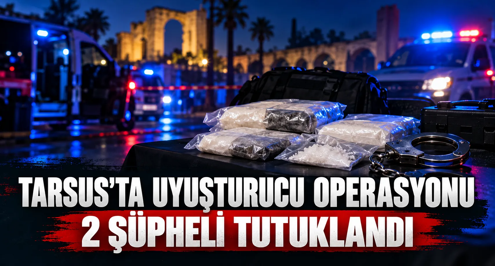 Tarsus'ta Yakalanan 2 Uyuşturucu Taciri Tutuklandı