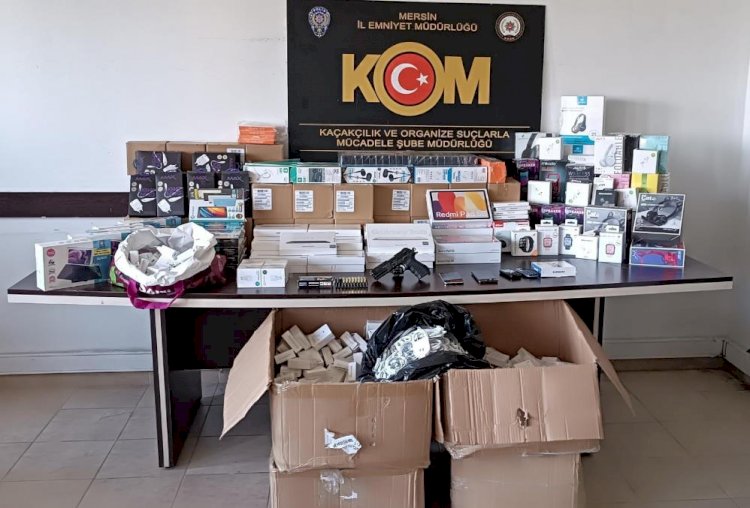 Mersin'de 2 milyon liralık kaçakçılık operasyonu: 12 gözaltı