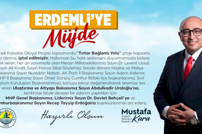 Başkan Kara:"Tırtar Bağlantı Yolu proje kapsamı dışına alınmış, iptal edilmiştir"