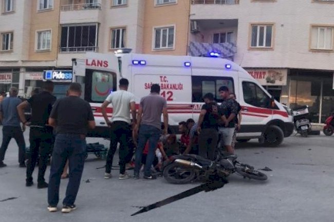 Tırla çarpışan motosikletin sürücüsü ağır yaralandı