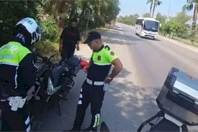 ÇALINTI MOTOSİKLETLE KAÇMAYA ÇALIŞAN ŞÜPHELİ YAKALANDI