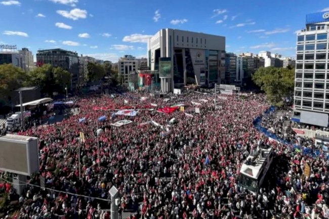 Bakan Yerlikaya " Ankara Gazze İçin Ayağa Kalktı "