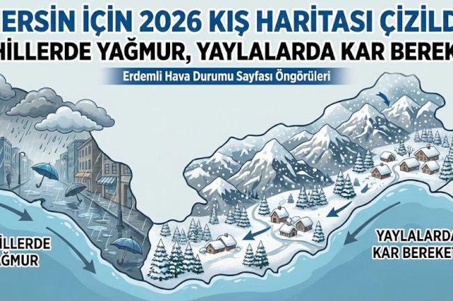 Mersin İçin 2026 Kış Haritası Çizildi: Sahillerde Yağmur, Yaylalarda Kar Bereketi