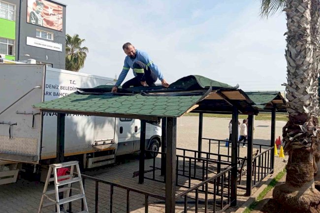 Mersin’de park ve yeşil alanlarda bakım seferberliği