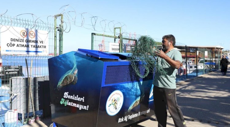 Mersin’de balıkçı ağları geri dönüşüme kazandırılıyor
