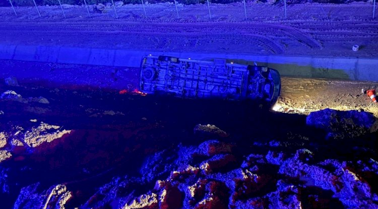 Mersin’de işçi servisi uçuruma yuvarlandı: 13 yaralı
