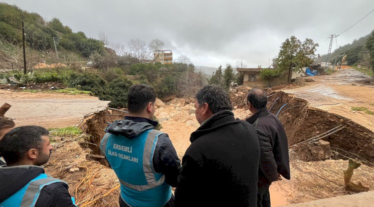 Erdemli Ülkü Ocakları Selin Ardından Sahada: “Zor Günde Milletimizin Yanındayız”