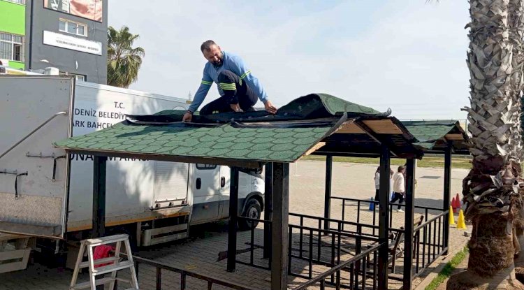 Mersin’de park ve yeşil alanlarda bakım seferberliği