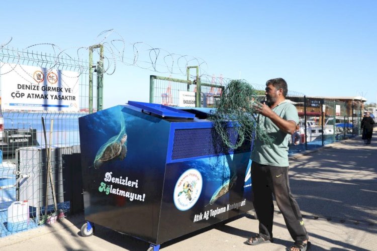 Mersin’de balıkçı ağları geri dönüşüme kazandırılıyor