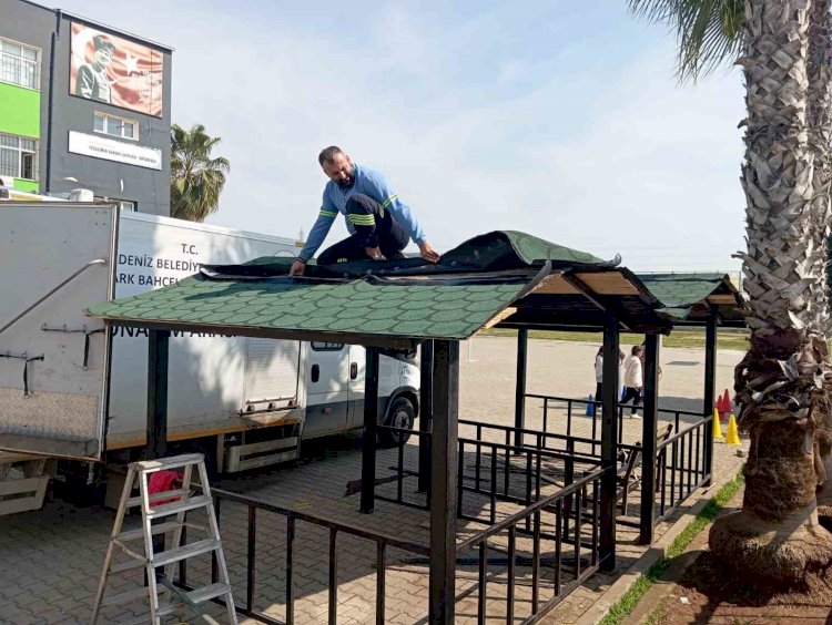 Mersin’de park ve yeşil alanlarda bakım seferberliği